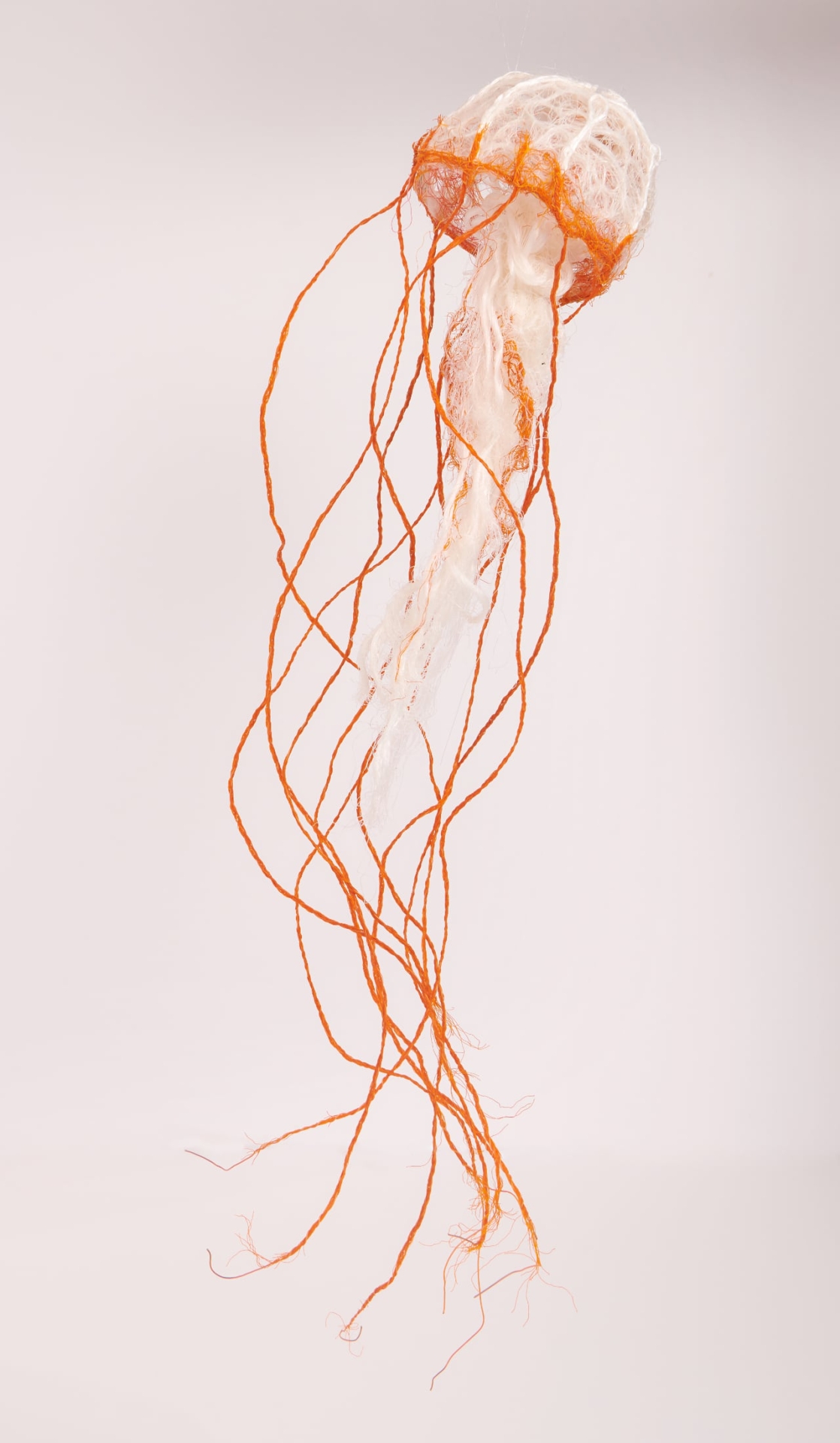 Ghostnet sculpture of a jellyfish, Lynnette Griffiths, 2021. © Lynnette Griffiths & the Museum of Natural History, Le Havre, France